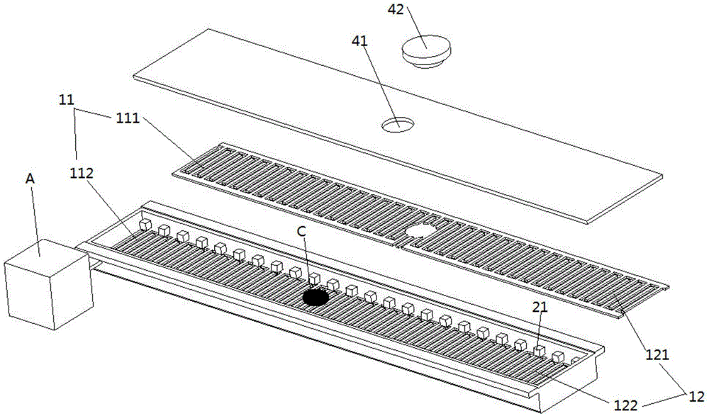 Experimental device for researching behavioral characteristics of bee under electrical stimulation