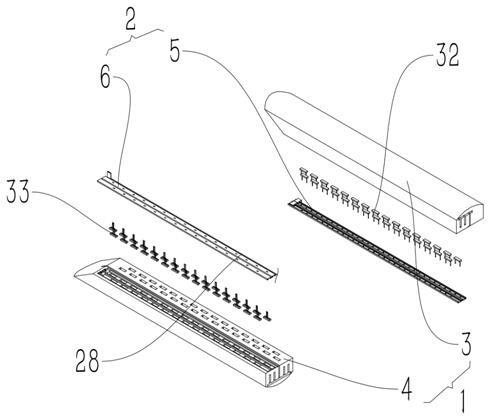 Closer with novel closed guide rail