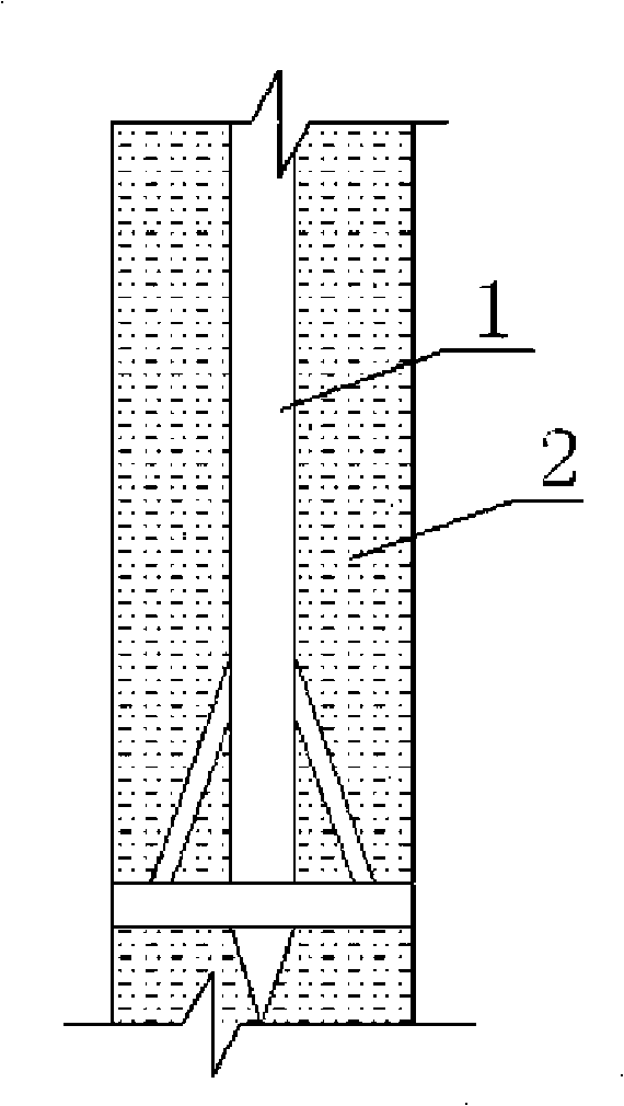 Pile, pole interface positioning device and construction method
