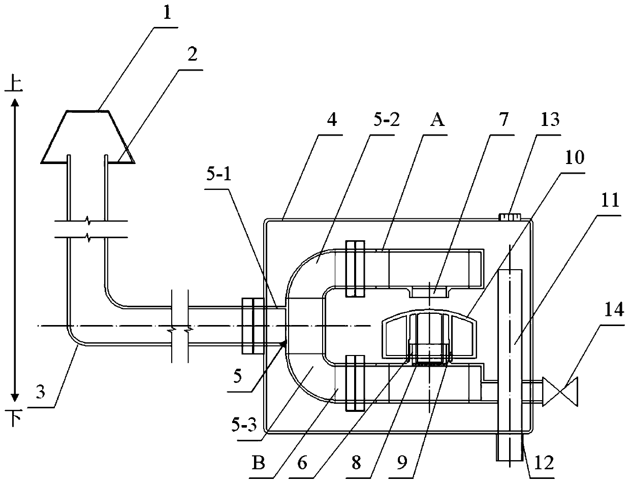 Unpowered constant speed drainage flow control device