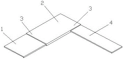 Combined type cupboard table board and manufacturing method thereof