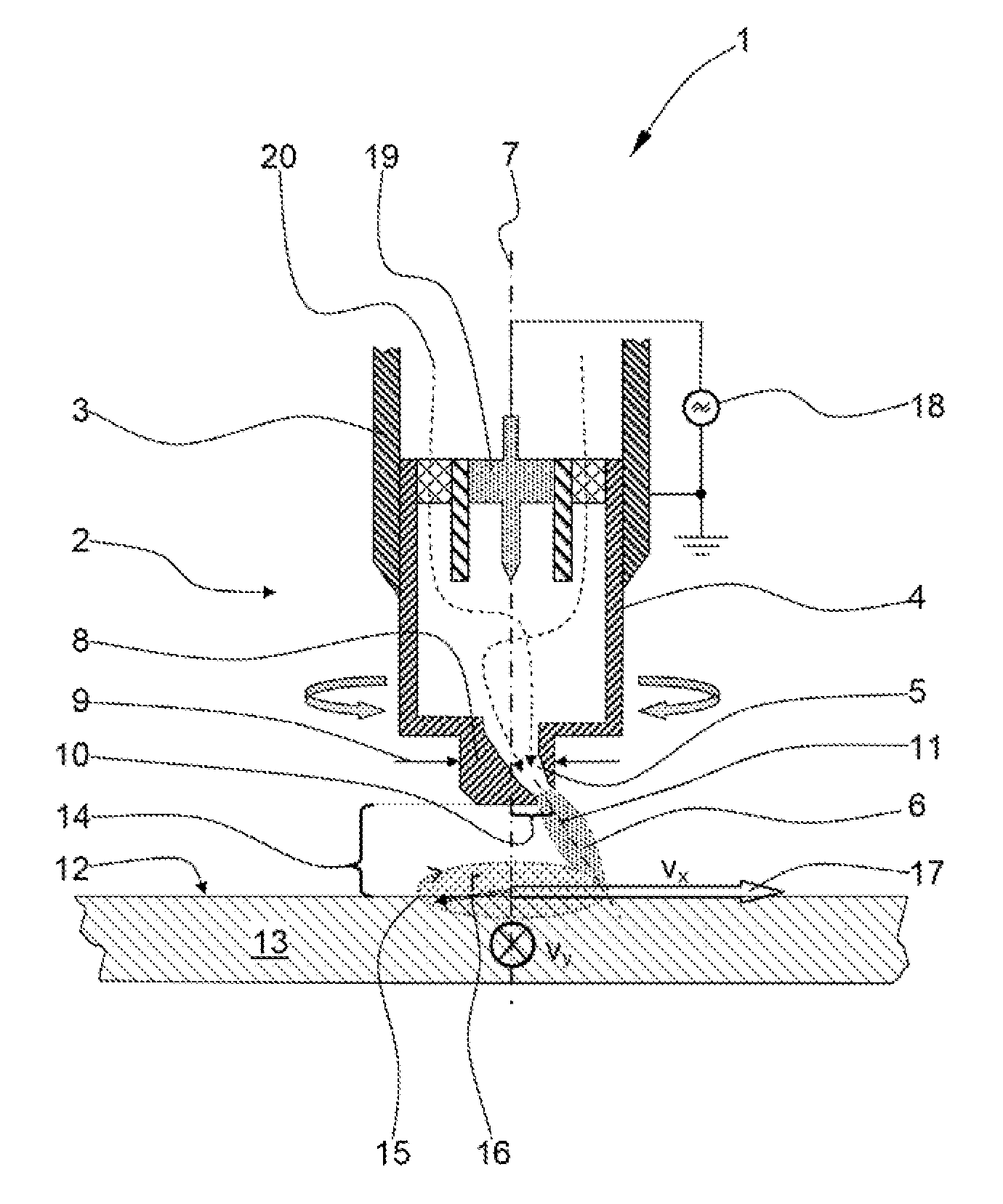 Method for plasma treatment and painting of a surface