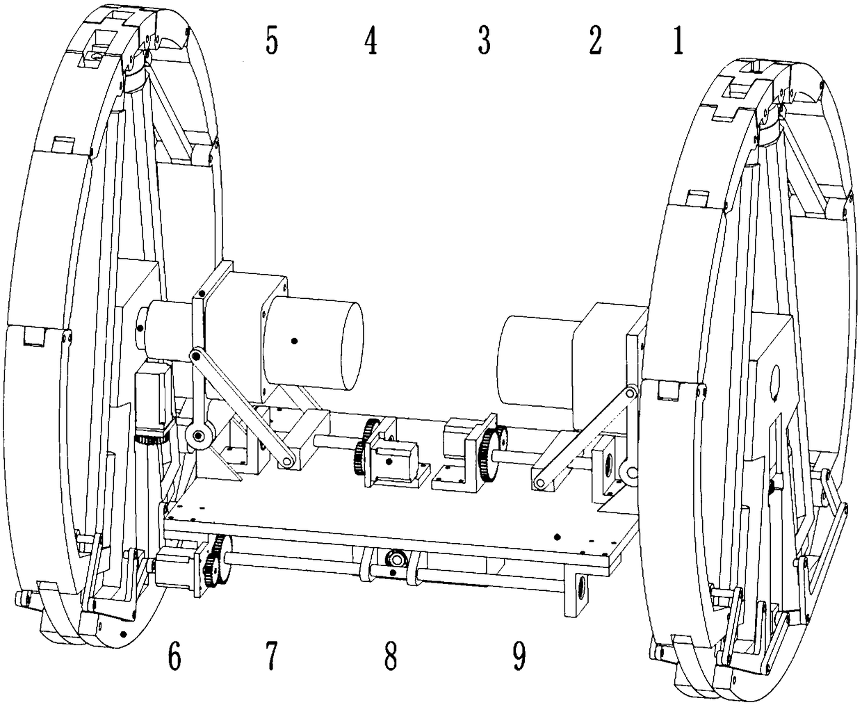 Two-wheeled biped robot