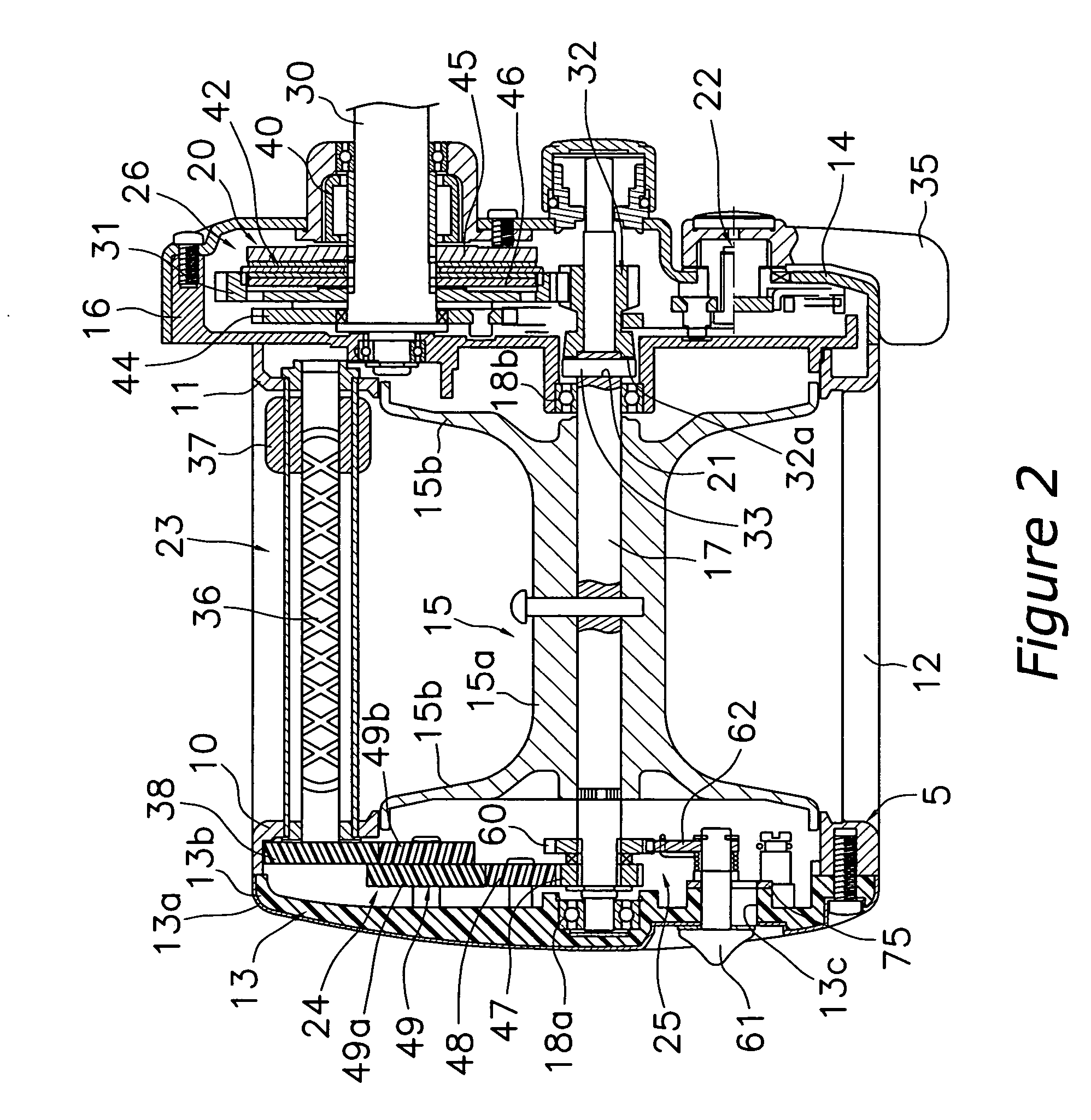 Sound generating device for a dual bearing reel