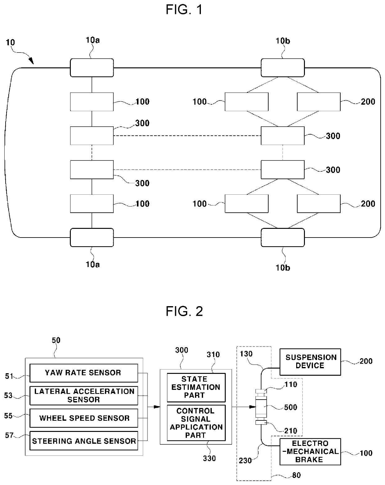 Control system of brake-by-wire device