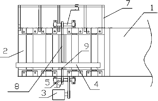 Material pushing device of stainless steel solid melting furnace