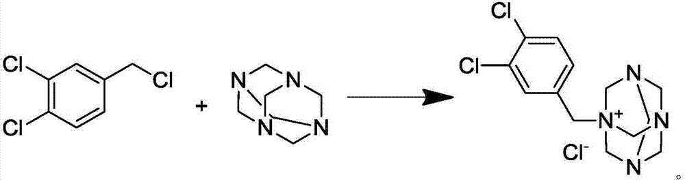 Preparation method of N-(3,4-dichlorobenzyl)hexamethylene tetra-ammonium chloride