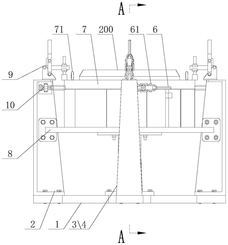 Welding positioning clamp for double-air-inlet impeller and positioning method of welding positioning clamp