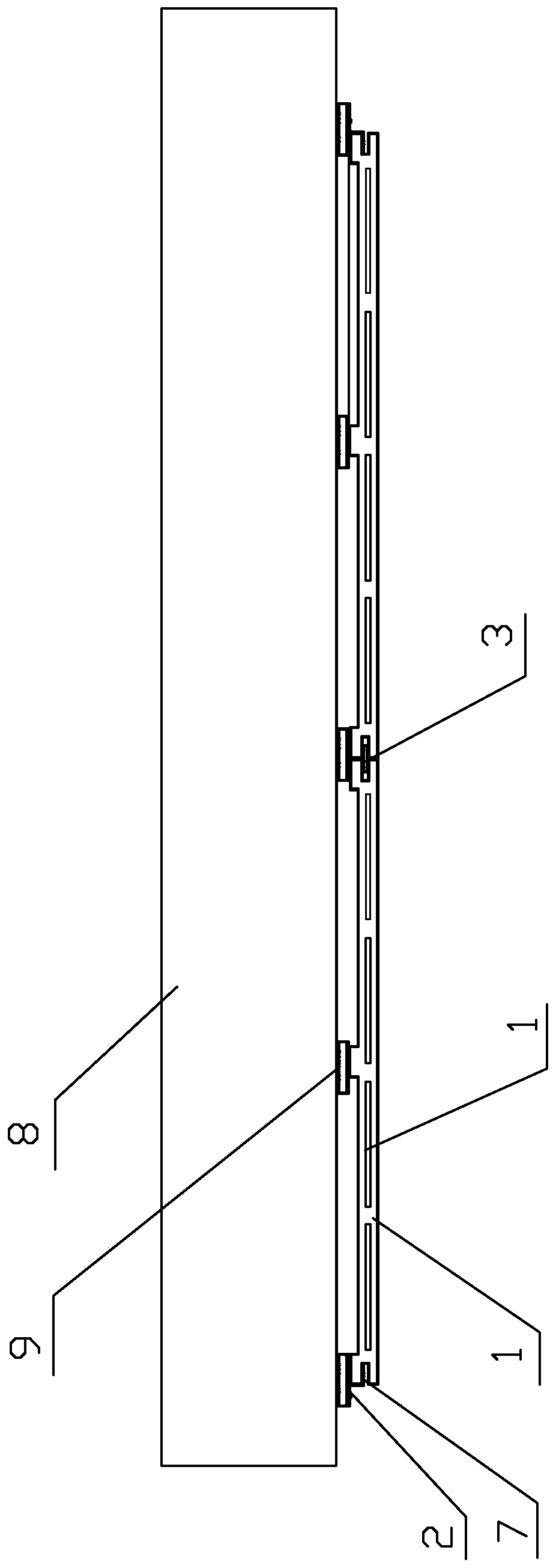 Wallboard mounting structure and mounting method thereof