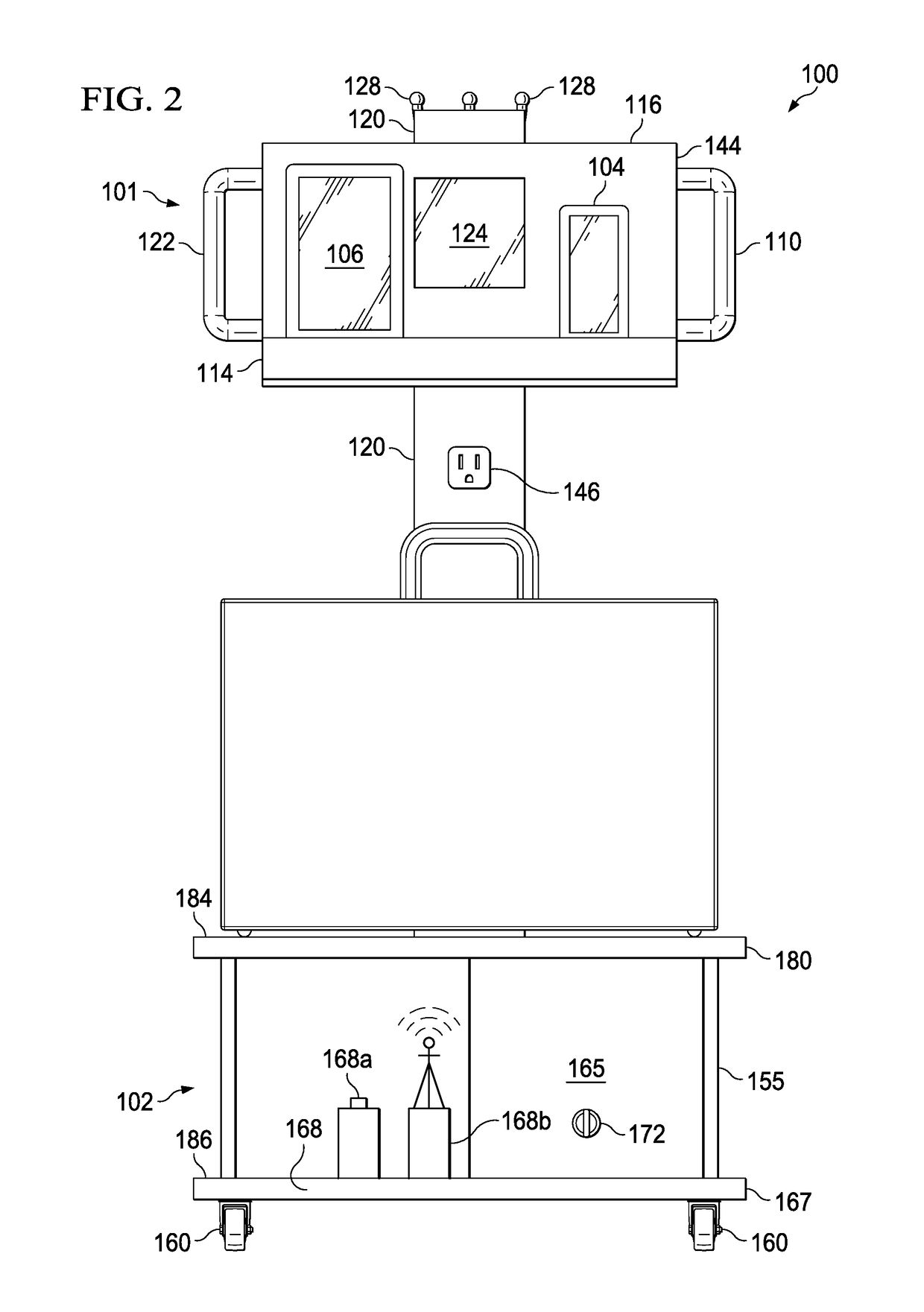 System and method for making a mobile office bureau with simultaneous viewing recharging station