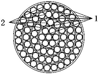 Carbon fiber honeycomb tube structure