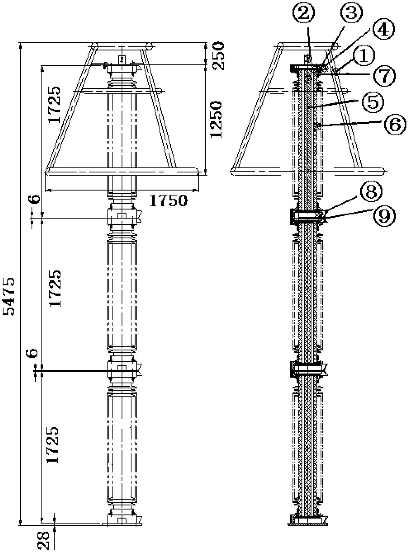 Three-grade seismic fortification method for electrical equipment