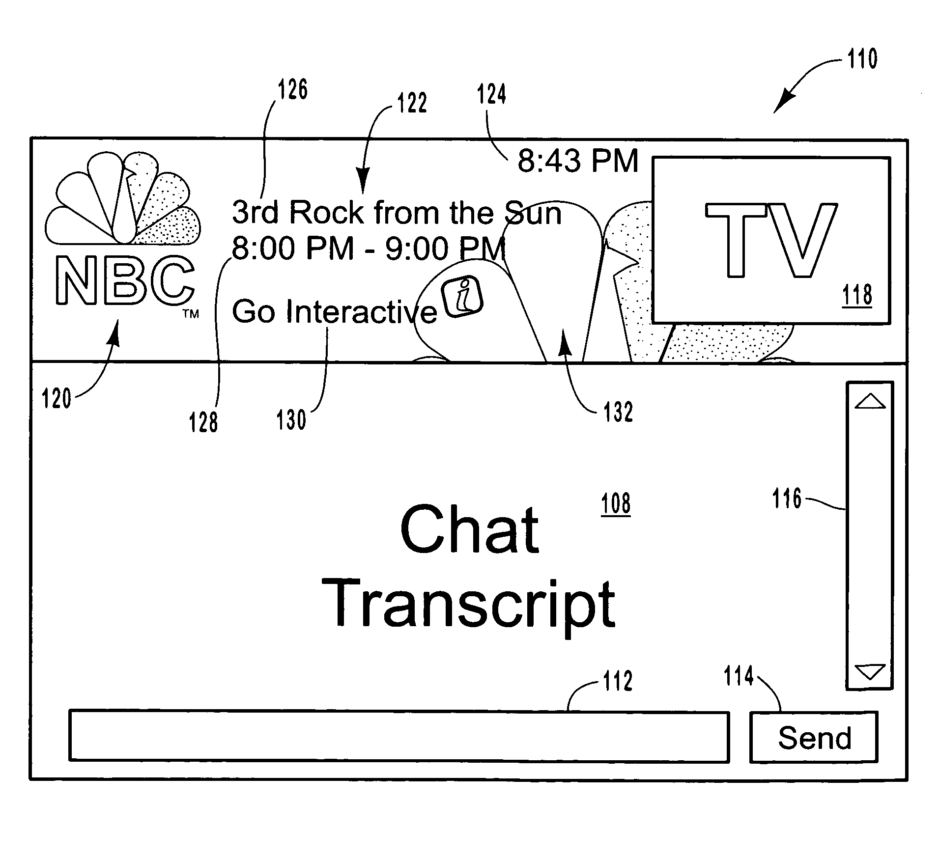 Concurrent viewing of a video programming and of text communications concerning the video programming