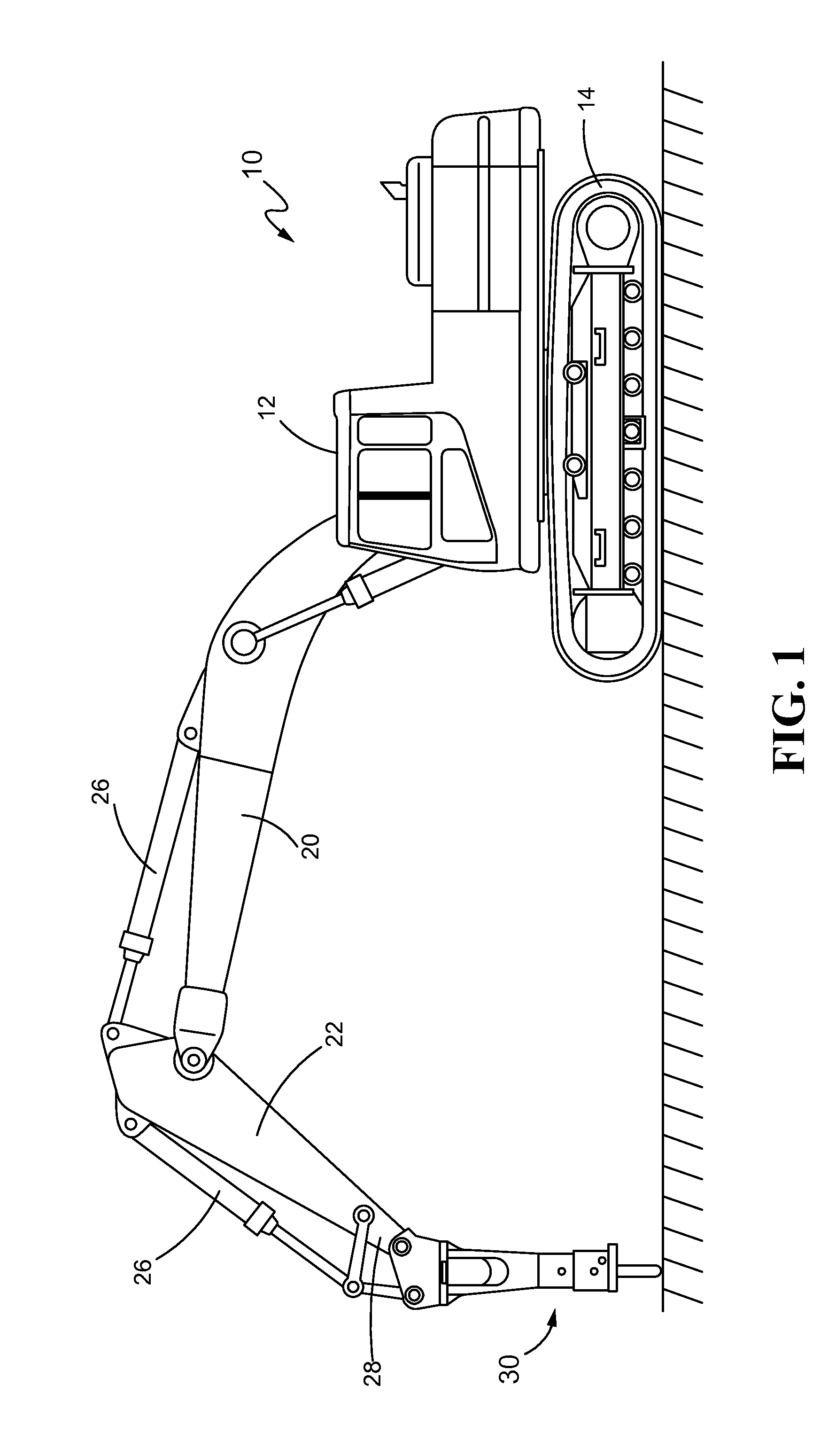 Tie rod support for hydraulic hammer