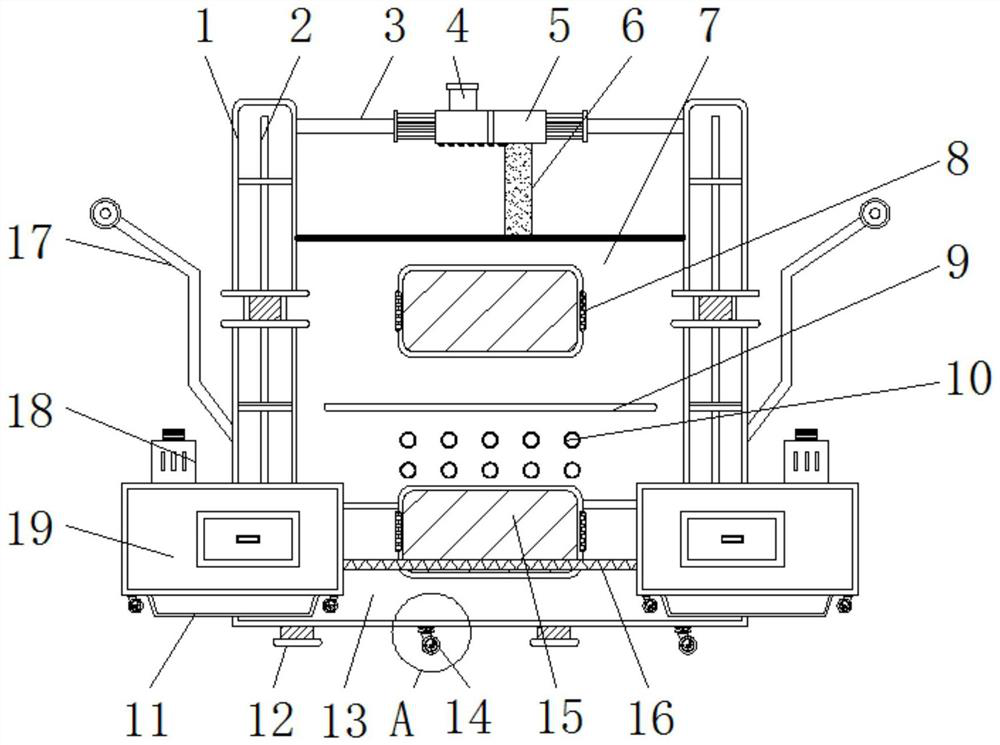 An all-in-one machine for dust removal and fume removal for welding laboratories in colleges and universities