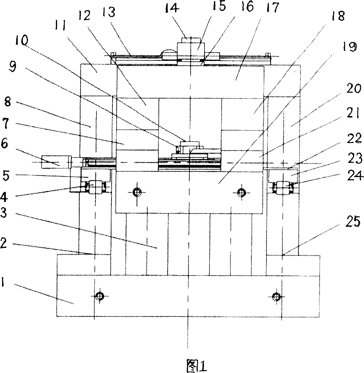 Stepped scanning photoetching machine vibration isolation system analoy experimental apparatus