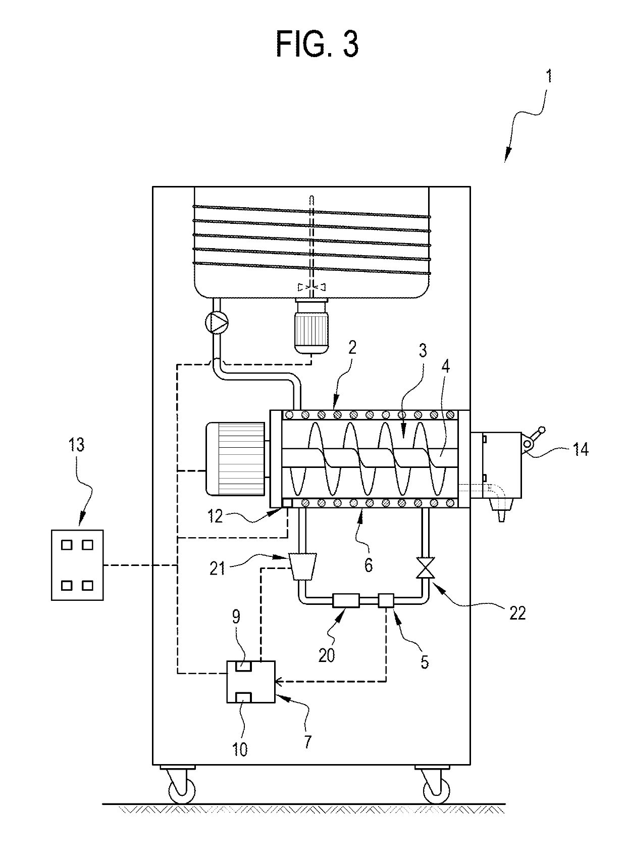 Machine for making liquid or semi-liquid food products and production system comprising the machine