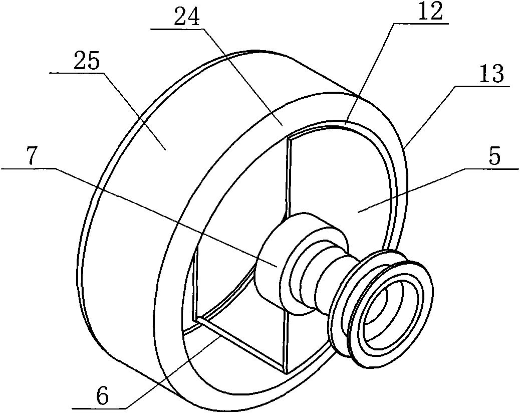 Double plate type shielding device for annular permanent magnet