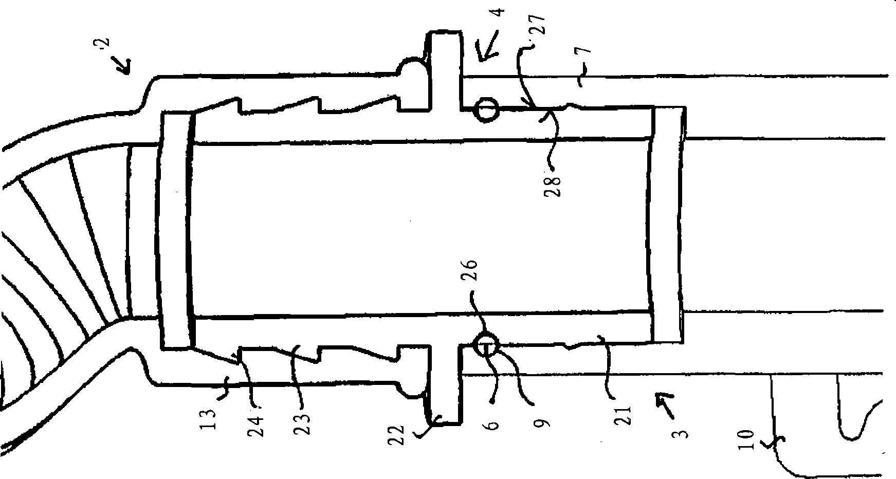 Condensate draining pipe and method for assembling a condensate draining pipe