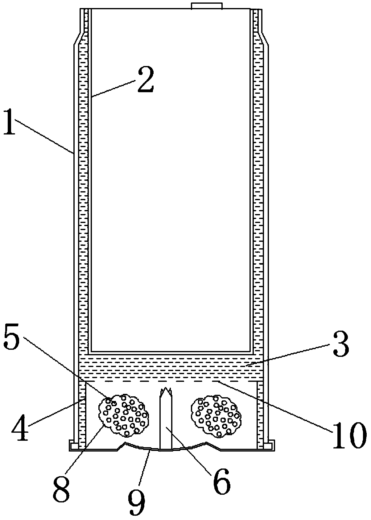 Self-heating or self-cooling container with pressure relief structure