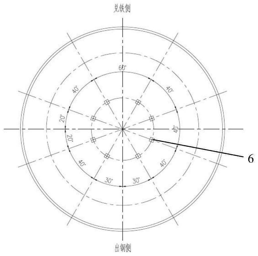 A slag washing and re-passing method and maintenance method for converter bottom blowing components