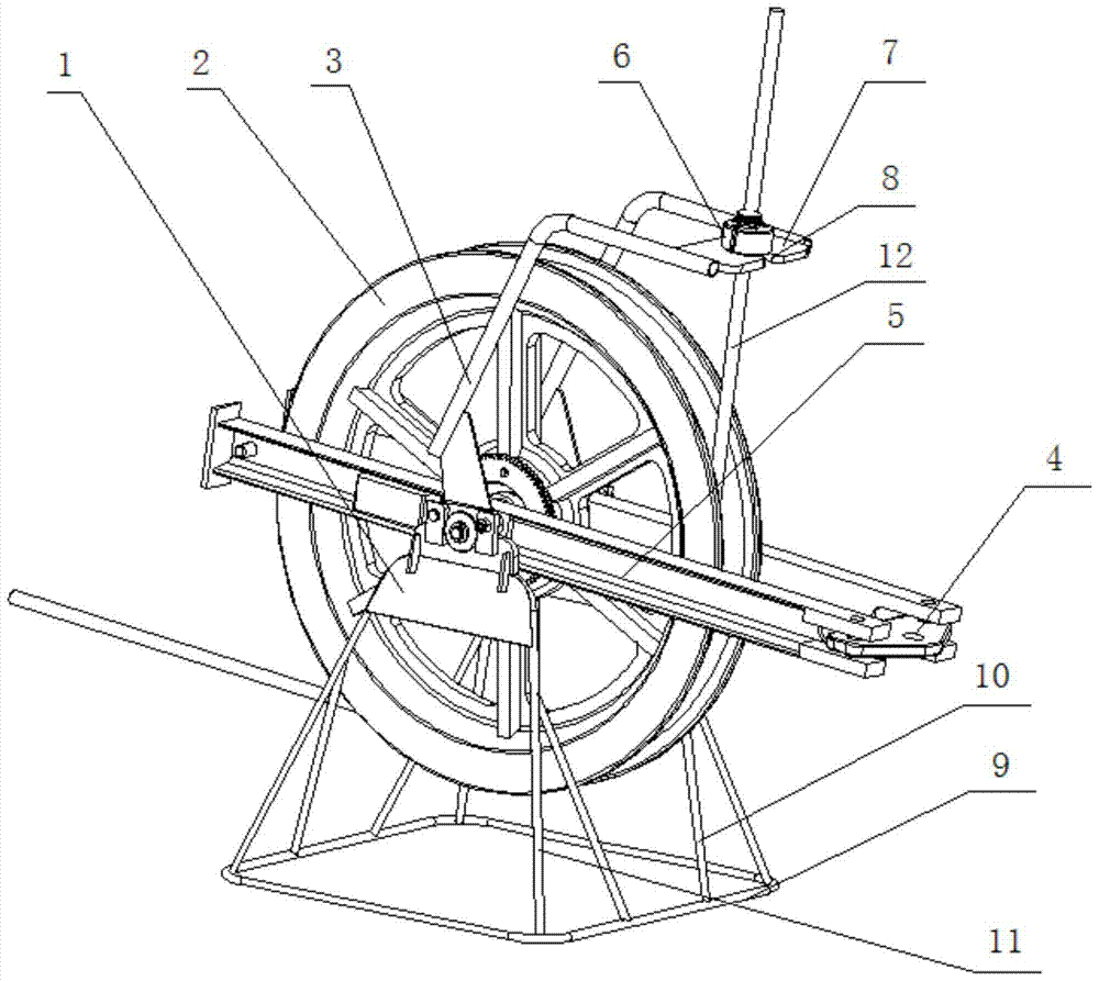 Ground pulley automatic collimation device and collimation method