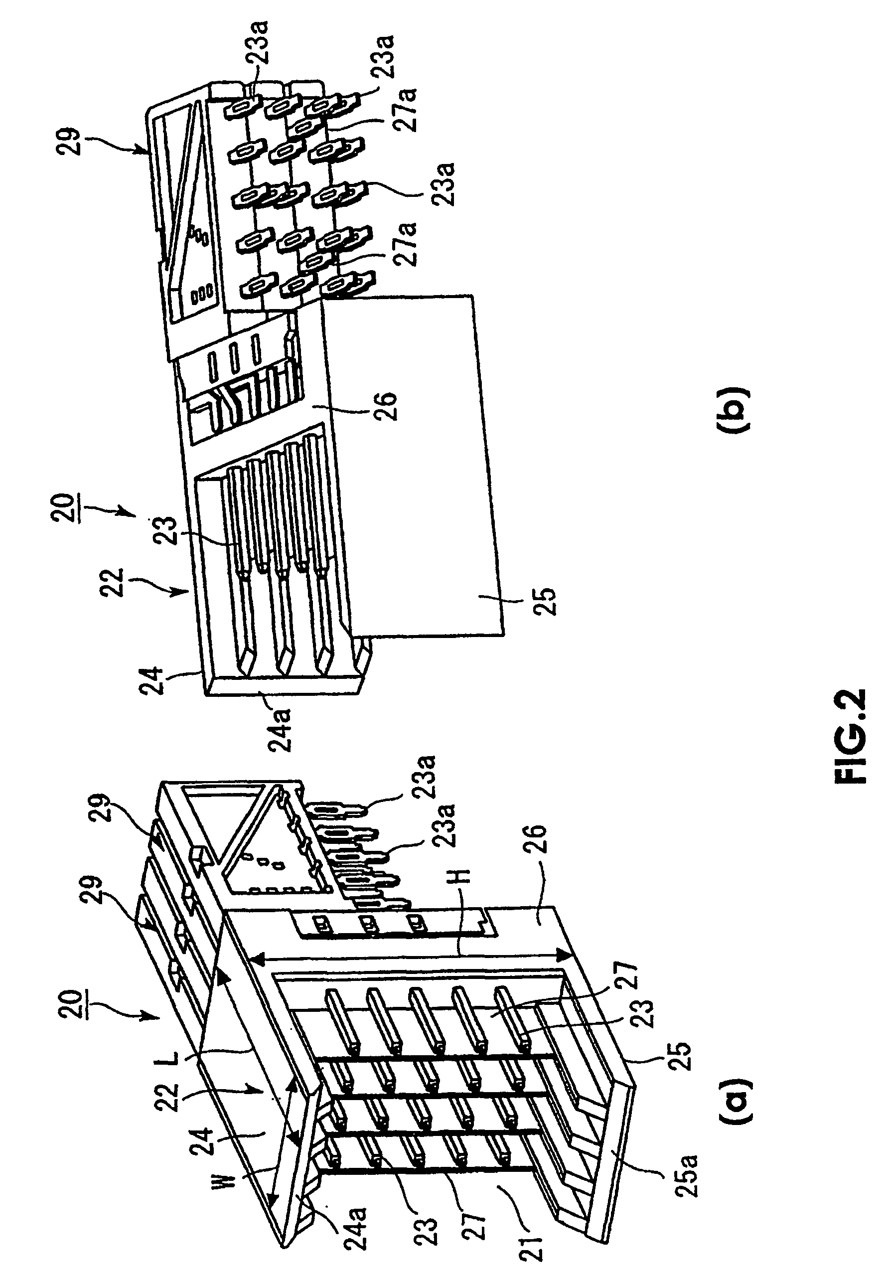 Board connecting connector and method for producing the same