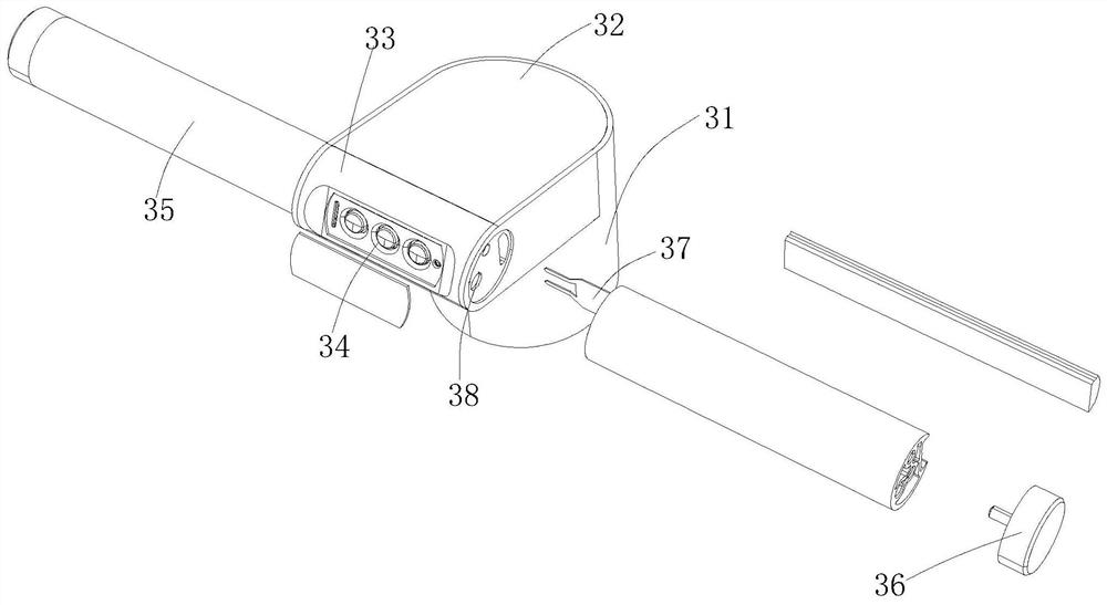 Medical tower crane touch type sensing handle