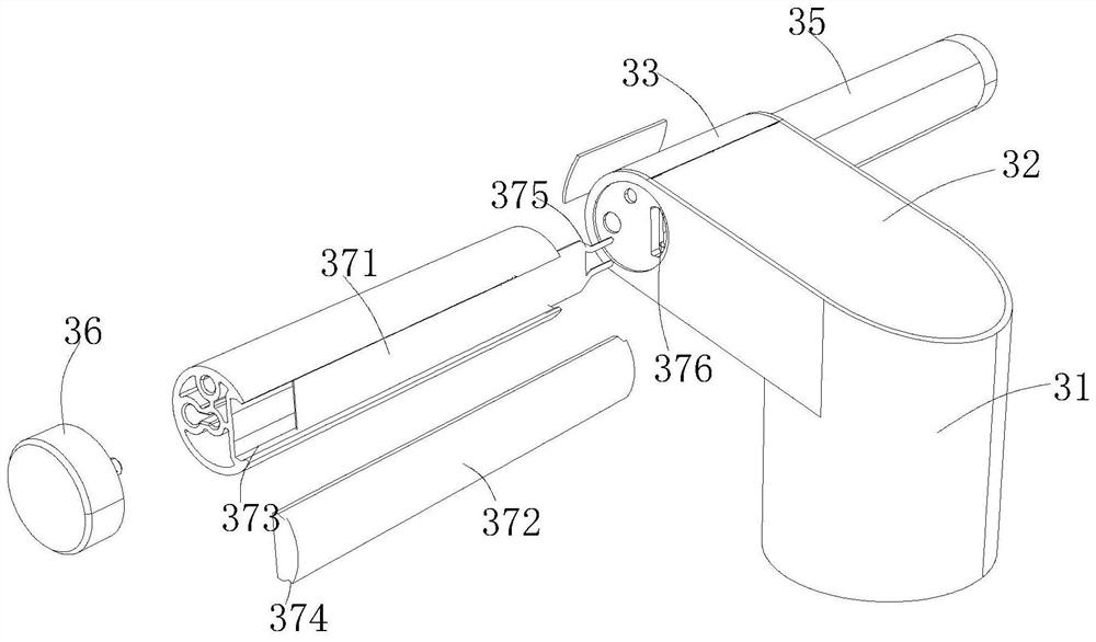 Medical tower crane touch type sensing handle