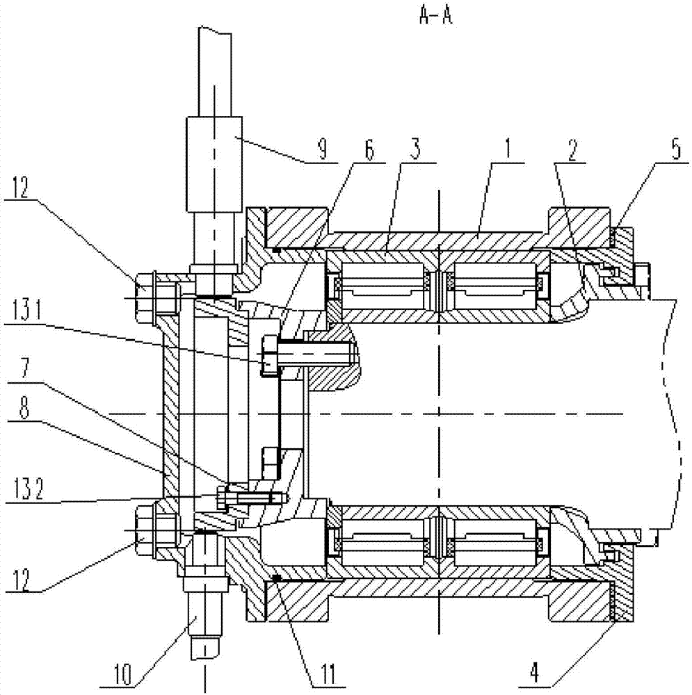 Axle box structure with anti-skid and monitoring functions and used for railway vehicle