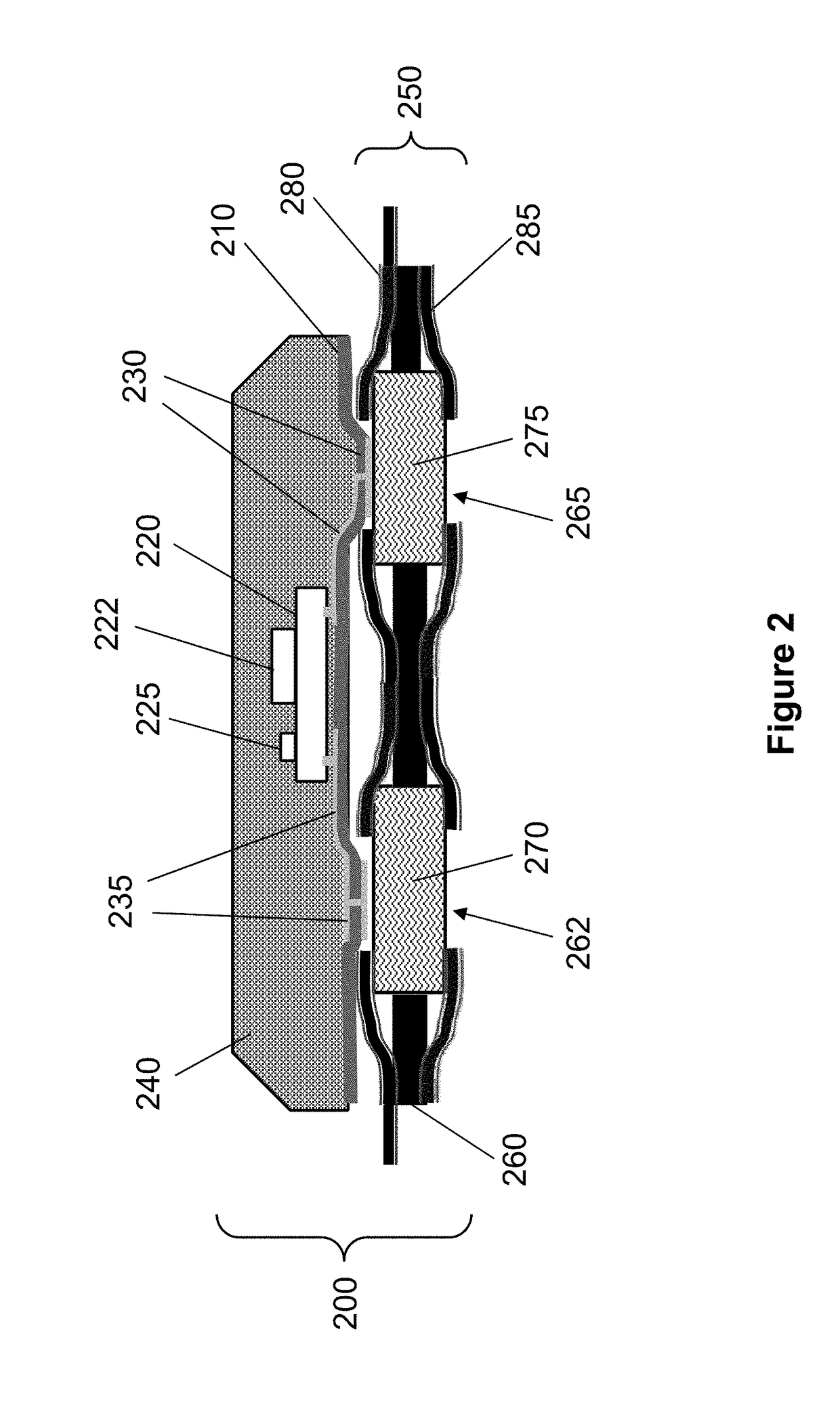Wearable patch having reliable conductive contacts for measuring electrical signals