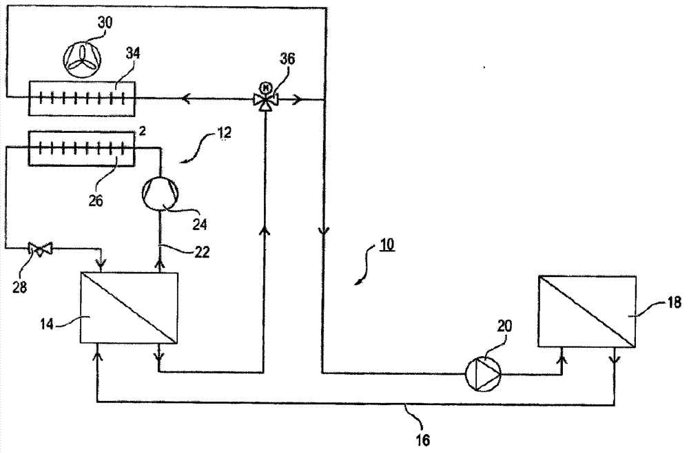 Vehicle cooling circuit
