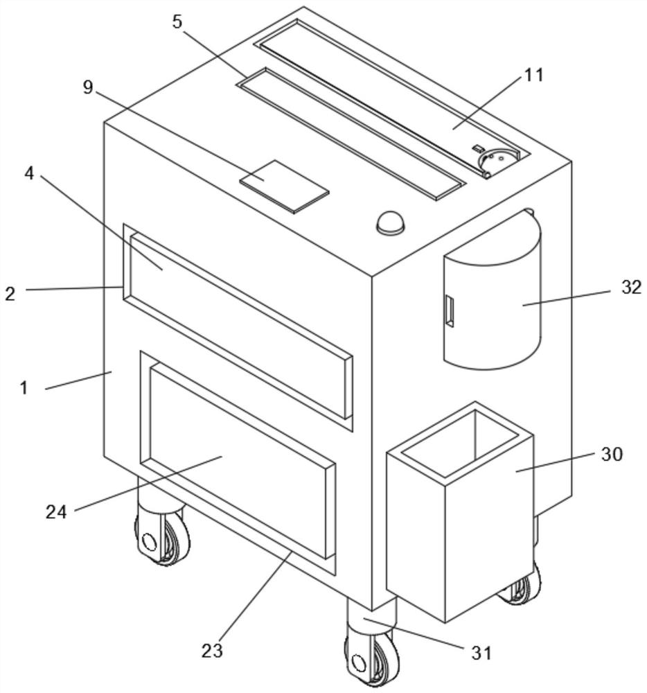 Multifunctional nursing and monitoring device for cardiovascular medicine department and use method of multifunctional nursing and monitoring device