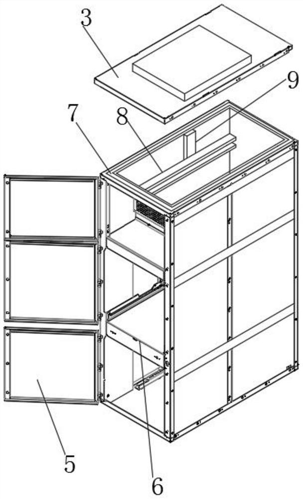 A high-voltage ring network cabinet with an internal protection device