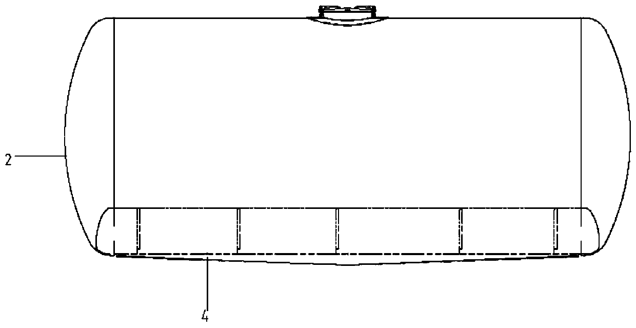 Fluidization device for powder tank-type container
