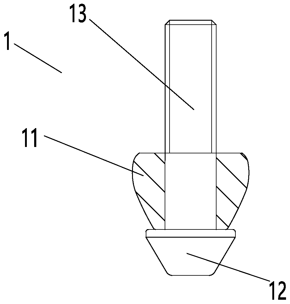 Fast-mounted and dismounted replacement rod for expansion rod