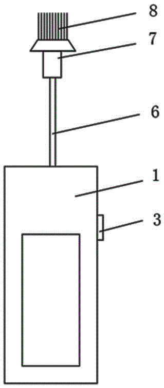 A sonic vibration brush and a cleaning method using the sonic vibration brush