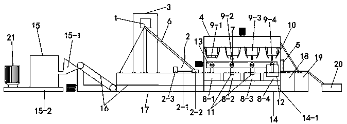 Gear forging waste recycling and re-machining device