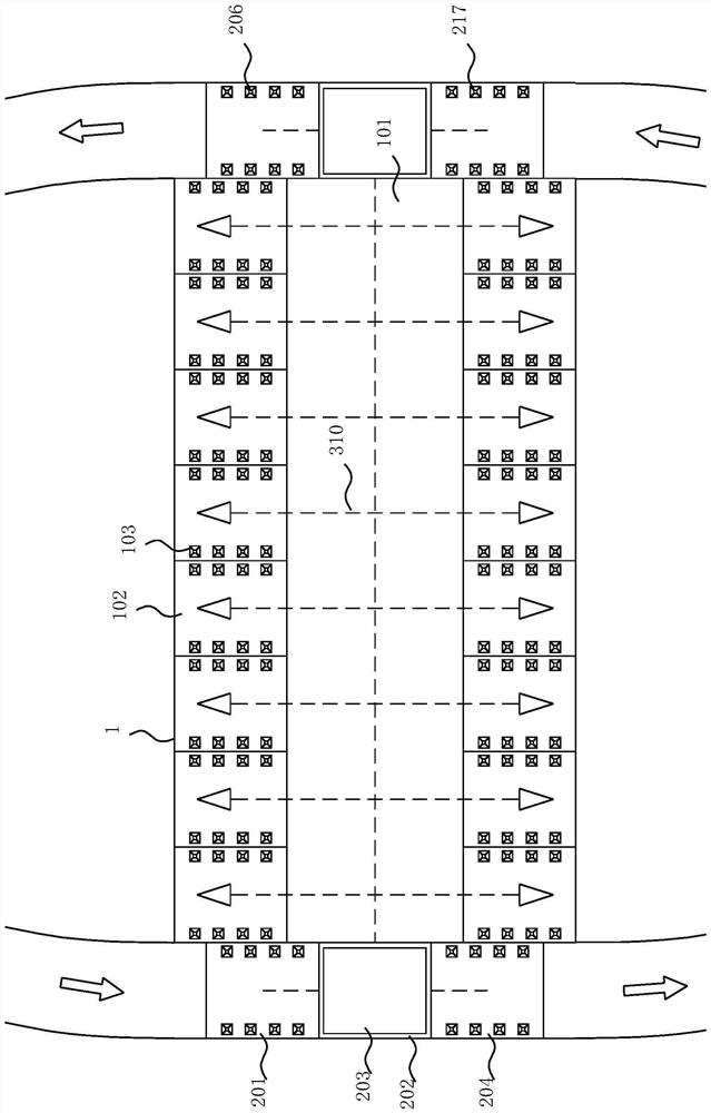 Platform bridge type three-dimensional parking lot