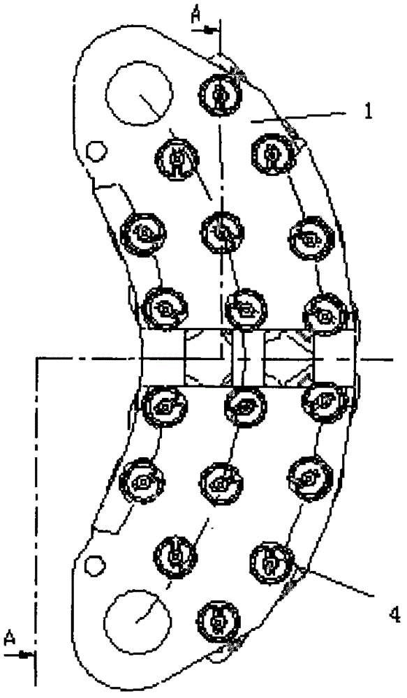 Floating type train brake lining with replaceable friction blocks