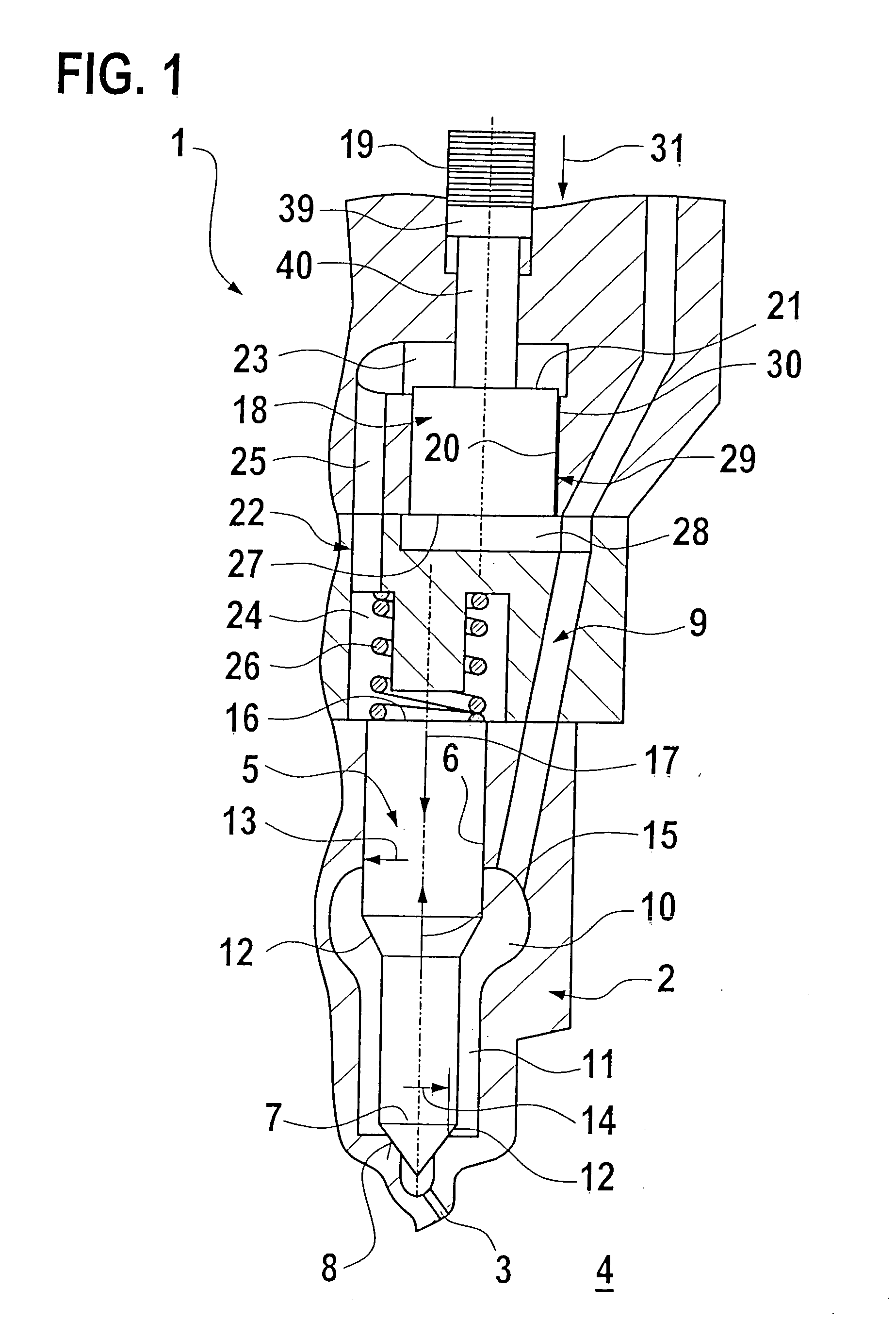 Injection nozzle for internal combustion engines