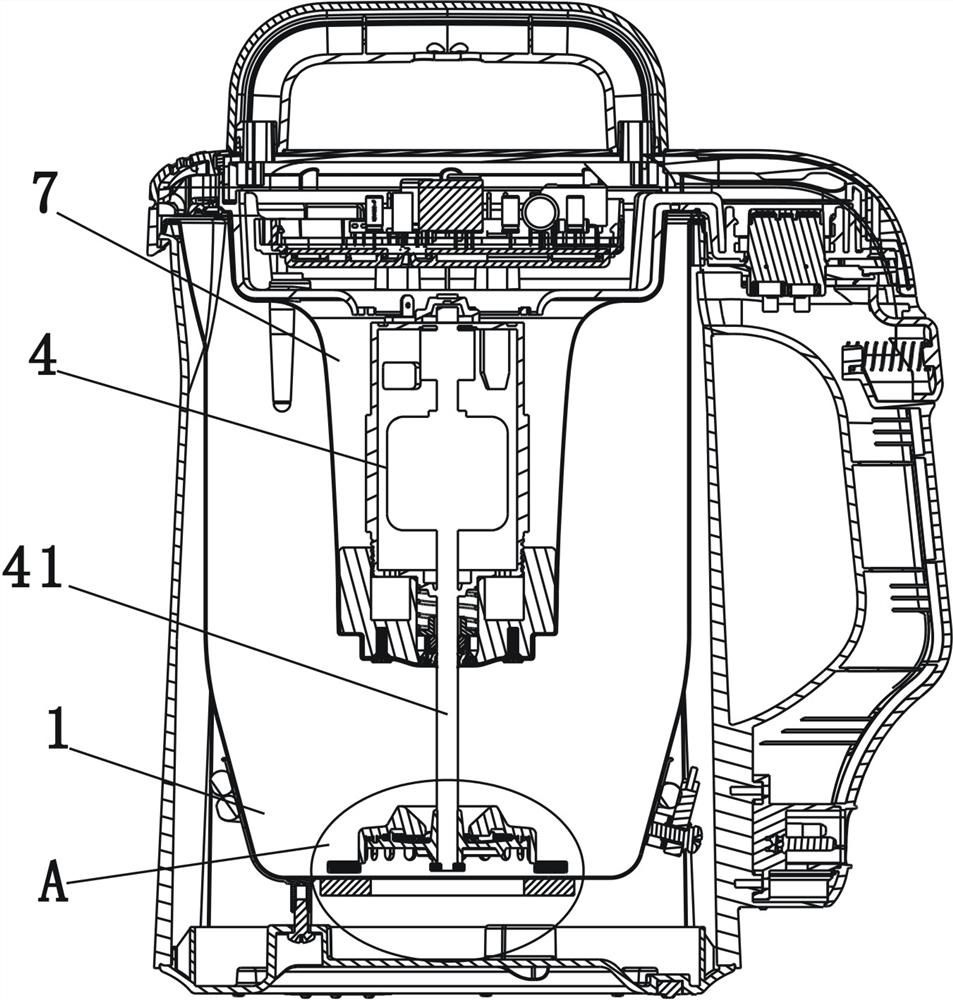 A dregs-free food processor