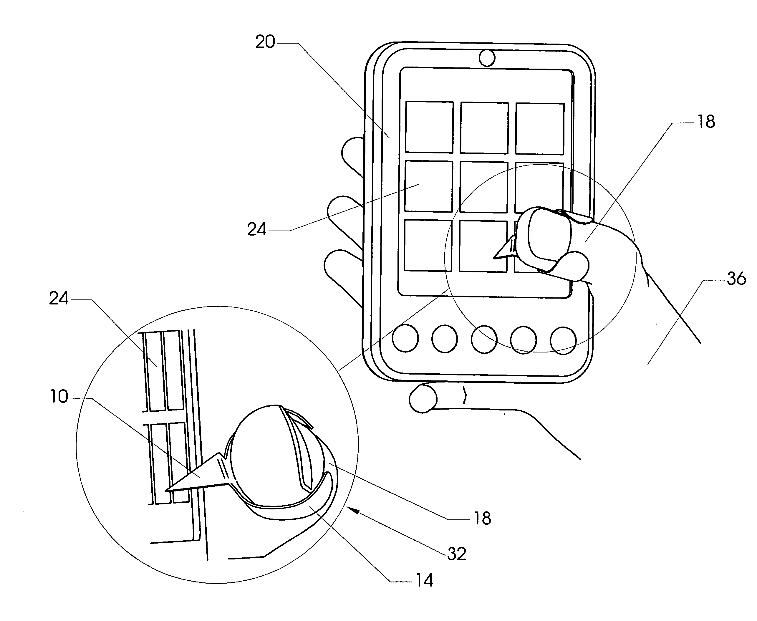 Stylus for a touch-screen device