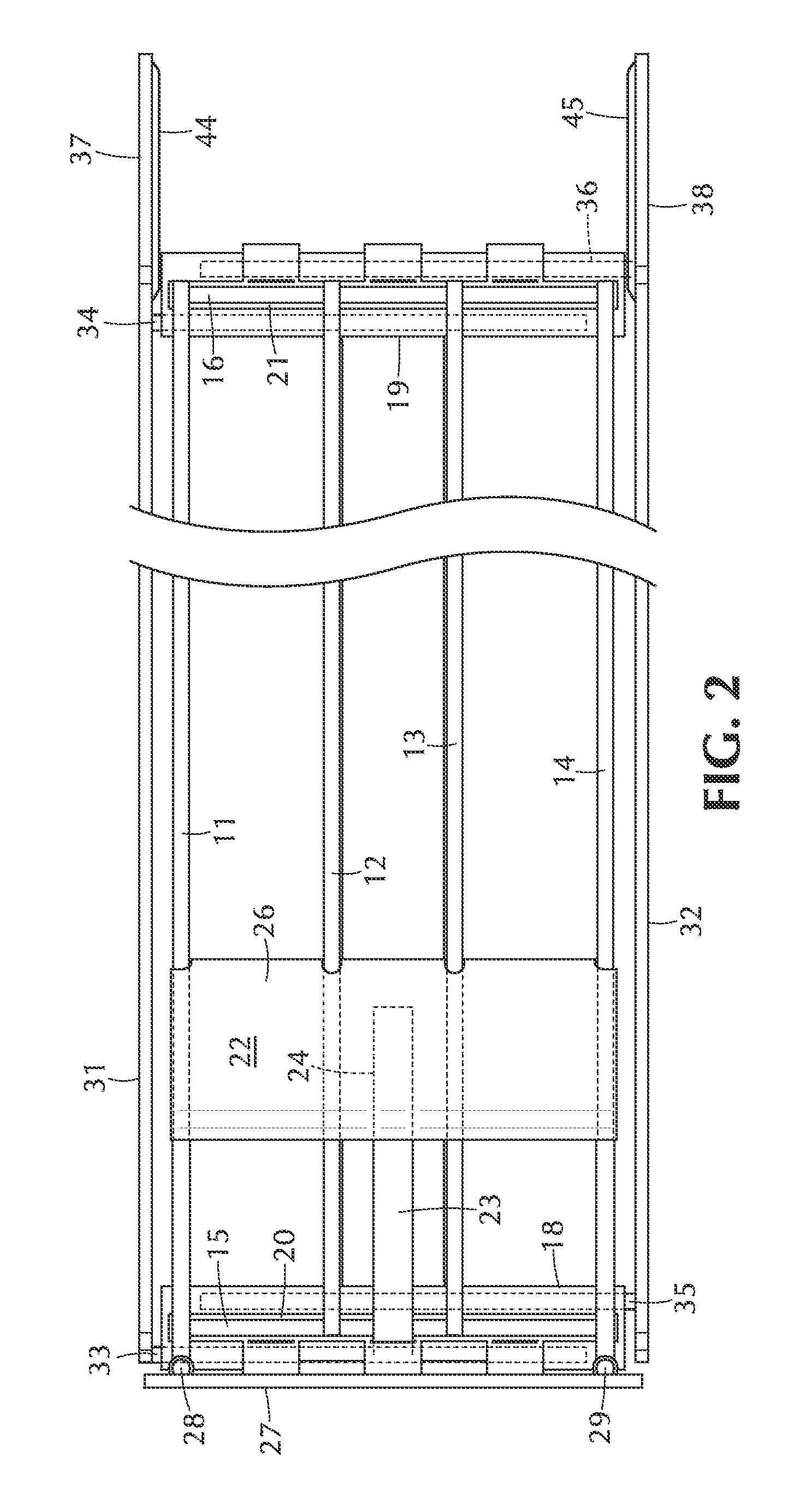 Width-adjustable product display tray with novel mounting arrangement