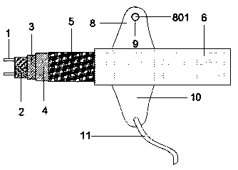 Self-fixing electric tracing band