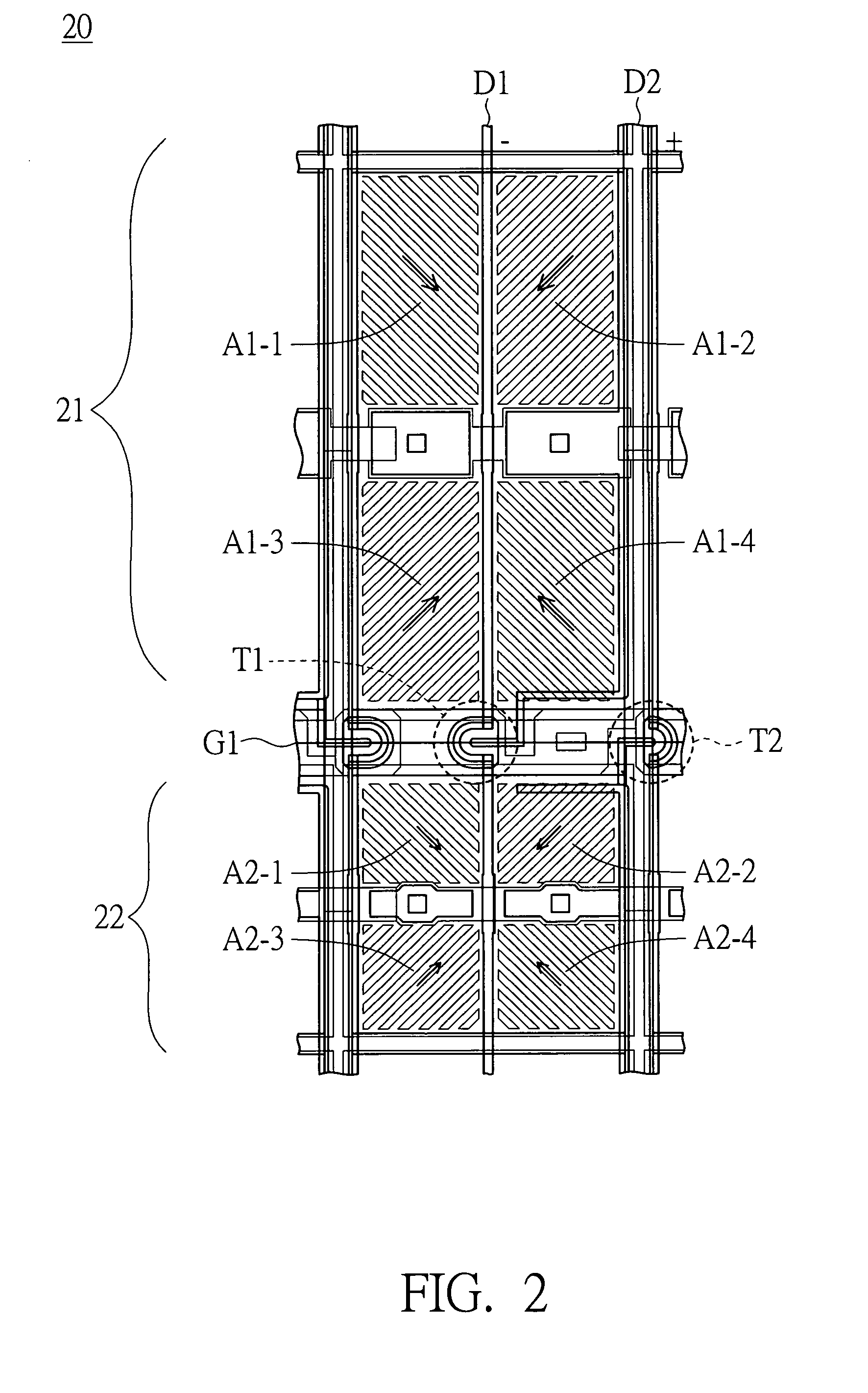 Liquid crystal display element and pixel structure