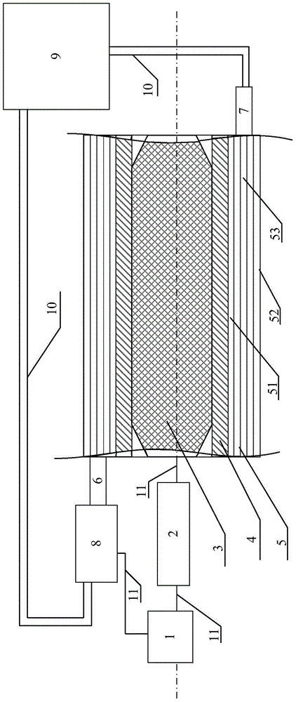Indoor testing device and method for testing production well resistivity instrument