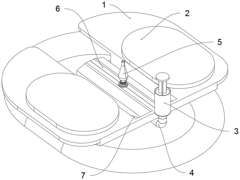 A manual portable medicine pushing device for the anus of anorectal department