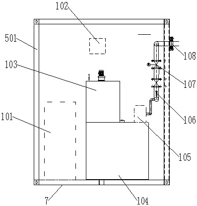 Combined assembly type tunnel wastewater treatment device and wastewater treatment system