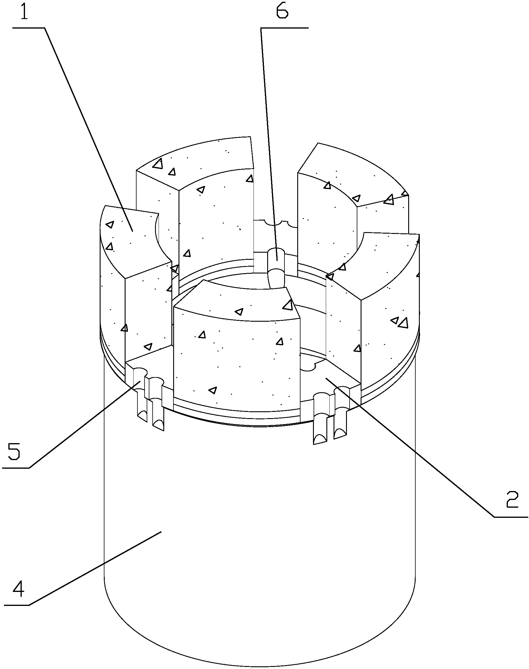 Welded high-matrix diamond core bit and manufacturing method thereof